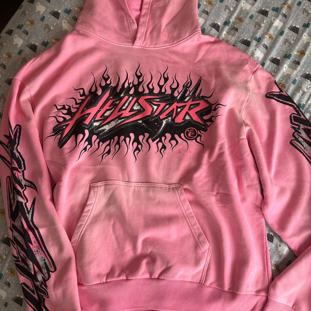 Hellstar Pink Graphic Hoodie - Hellstar